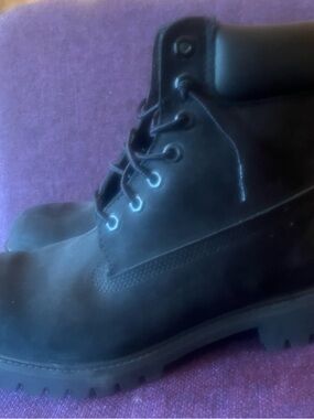 Timberland Men's Black Lace-Up Work Boots